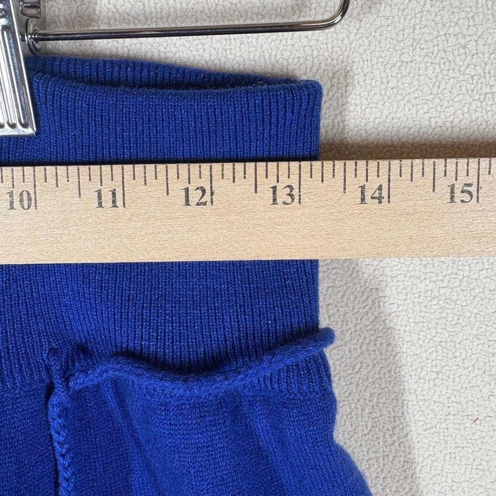 Malo Womens Cashmere Jogger Trouser 42 Cobalt Blue Silk Lined Cozy Quiet Luxury - Picture 3 of 9
